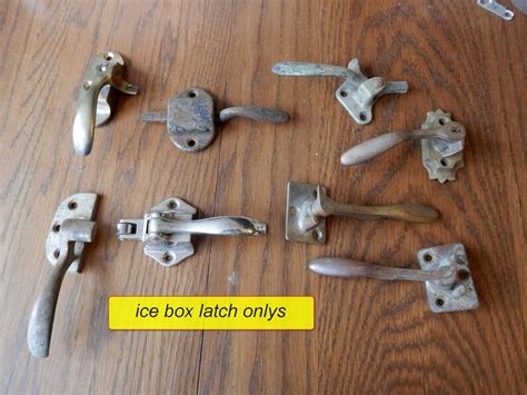 metal soda lock box for the icebox|kennedy ice box replacement handles.